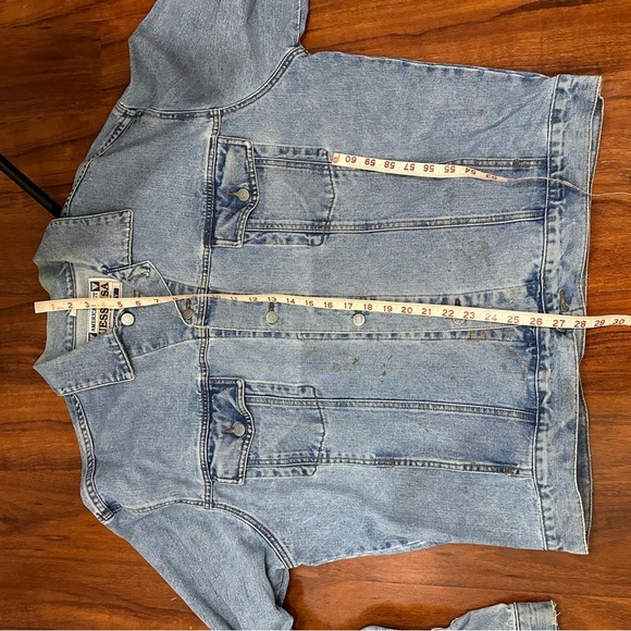 Guess Vintage Denim Jacket American Cut Size XXL - Picture 10 of 11